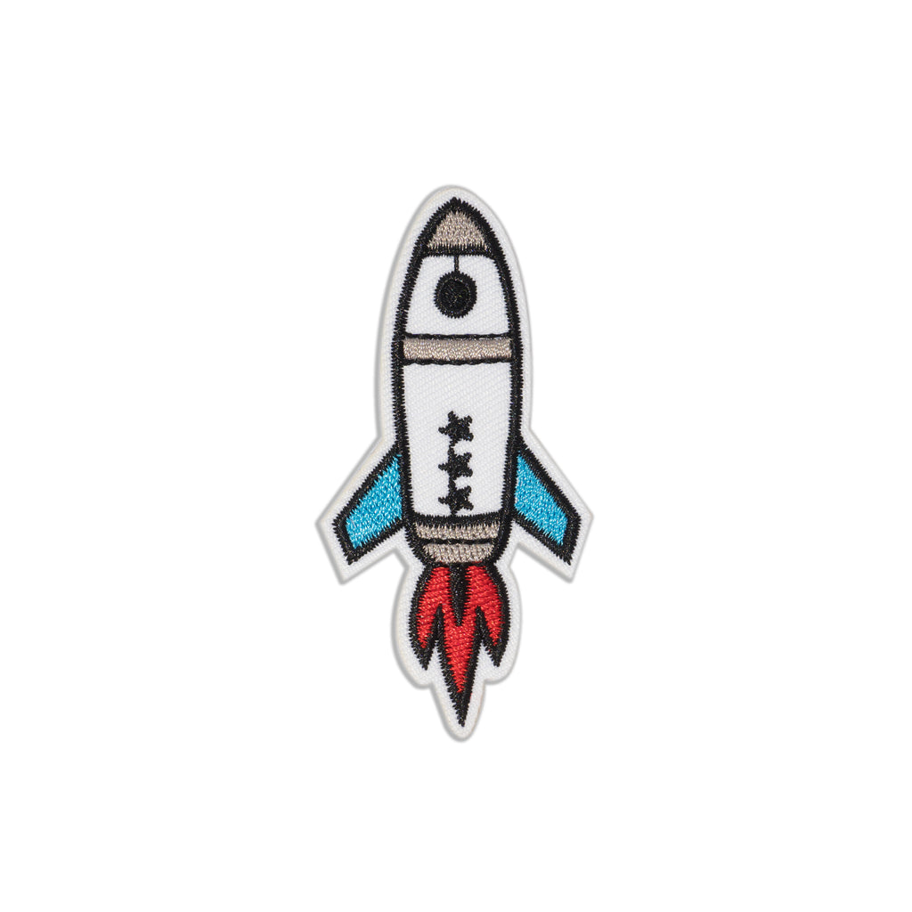  Cool Pups Iron-On Patches: Space Ship SpaceX