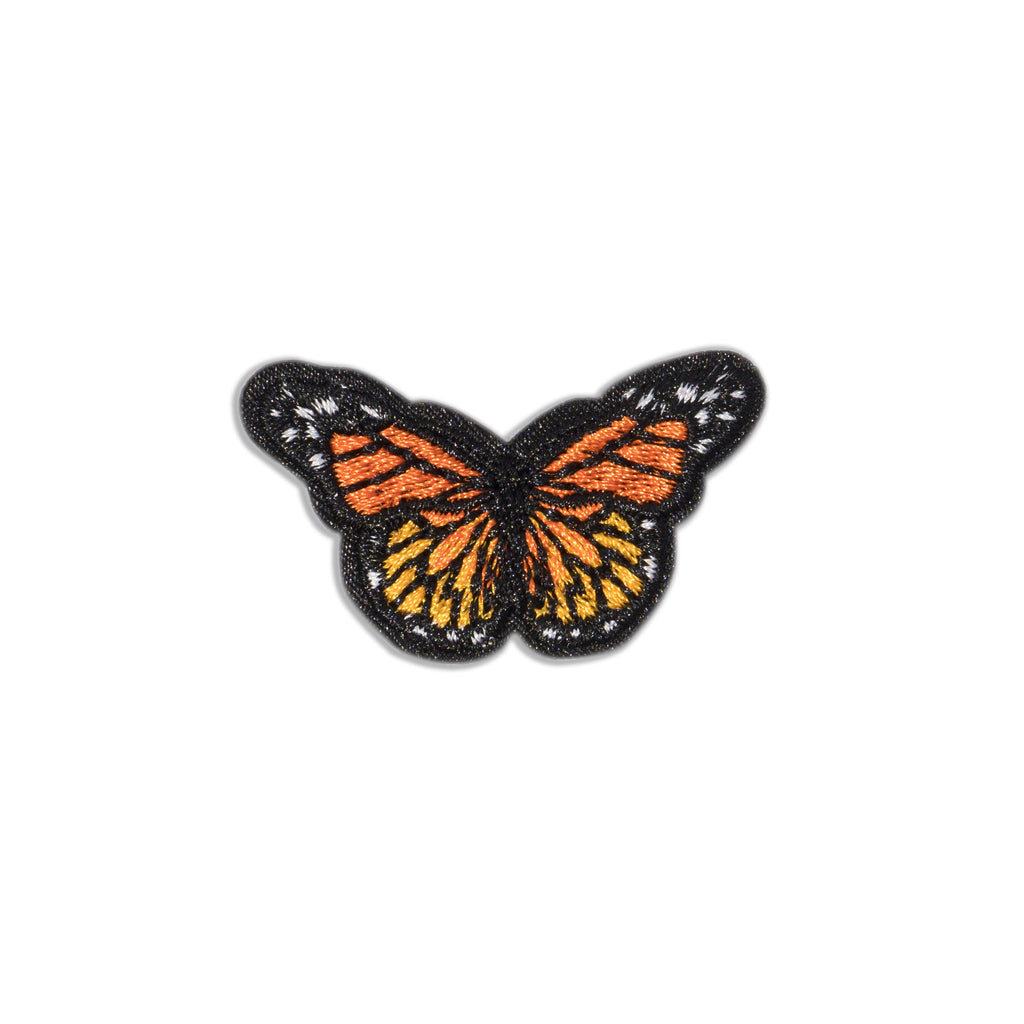 Cool Pups Iron-On Patches: Orange Butterfly