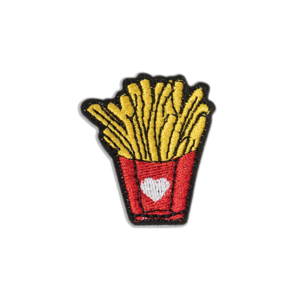 Cool Pups Iron-On Patches: Love Fries