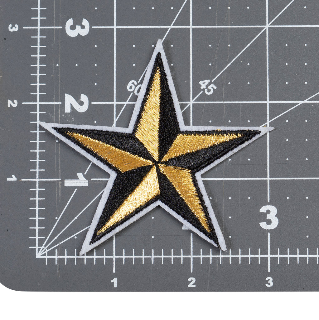 Cool Pups Iron-On Patches:  Five Pointed Star