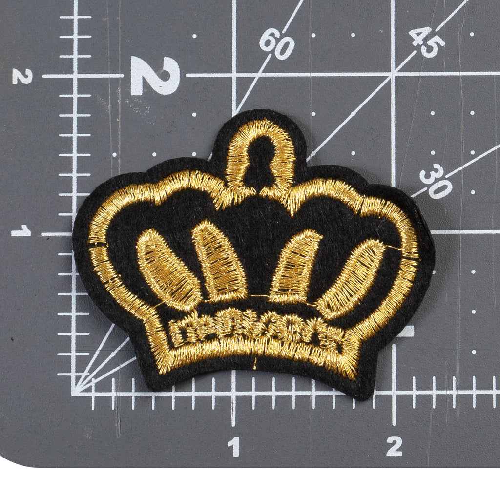 Cool Pups Iron-On Patches:  King Crown