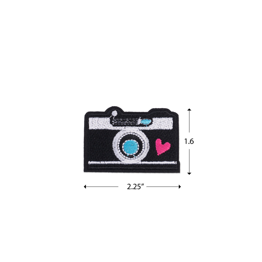 Cool Pups Iron-On Patches:  Big Hearted Camera from United Pups
