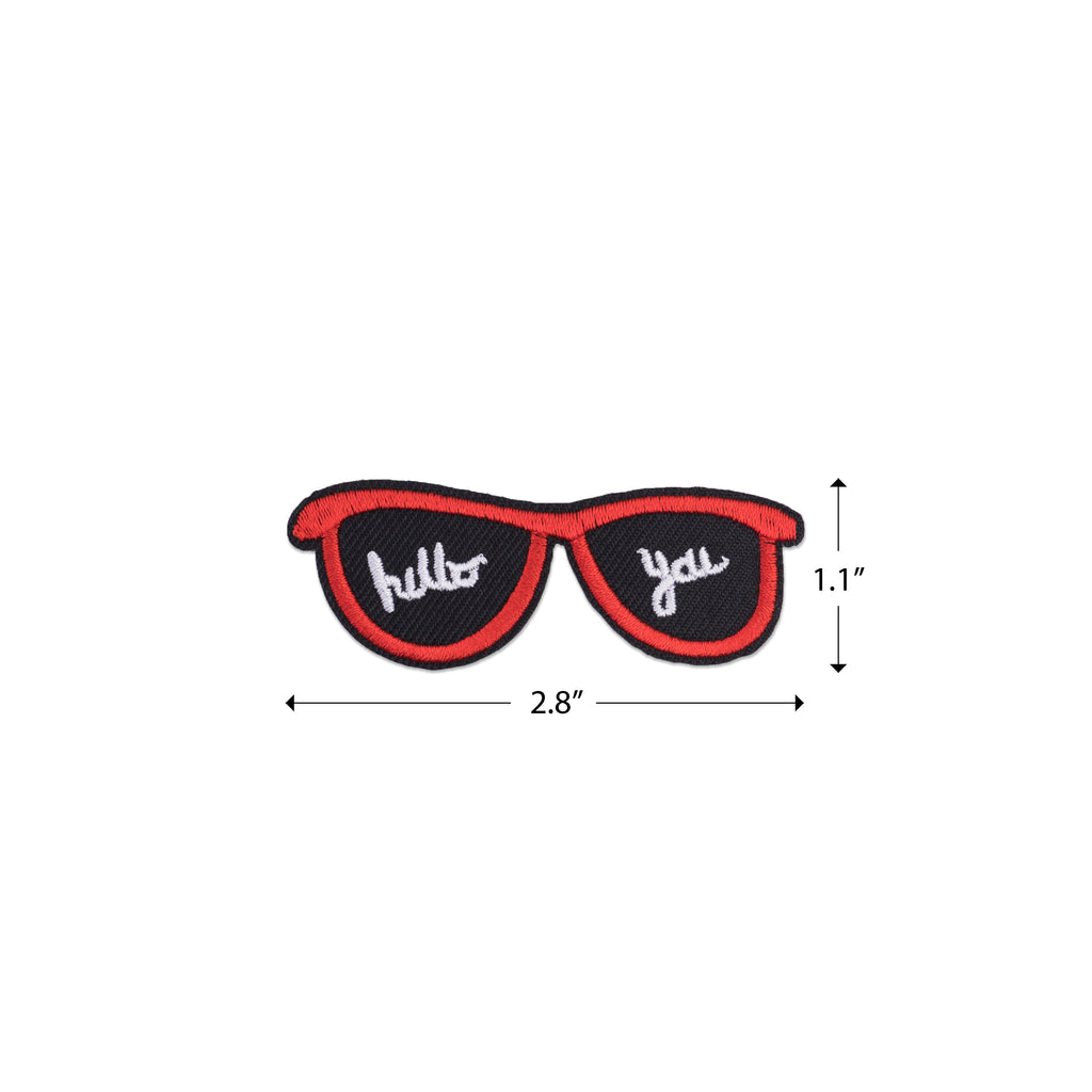 Cool Pups Iron-On Patches:  Sun Glasses Hello You! from United Pups